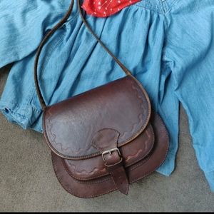 Artisan leather purse